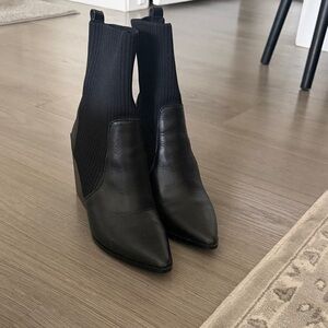 Steve Madden Black Ankle Booties